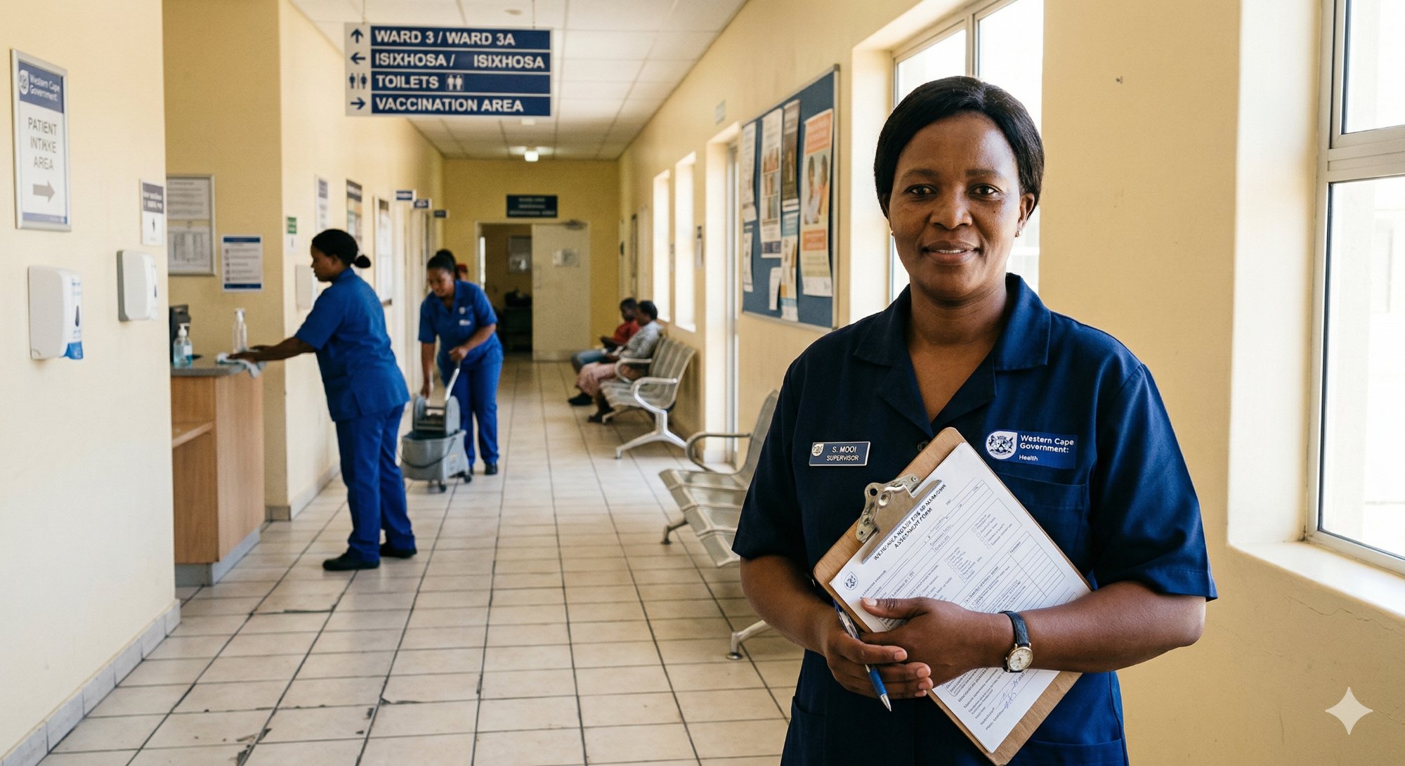 Hospital cleaning team supervisor